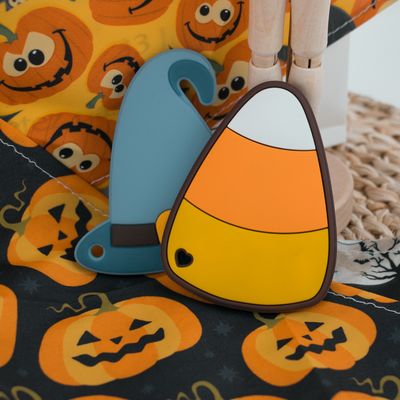 Halloween Witches Hat Silikonowy gryzak dla niemowląt Kolorowy do kojącego bólu ząbkowania