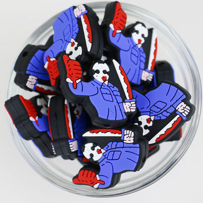 Silikonowe koraliki ogniskowe z serii Halloween DIY na breloki do długopisów