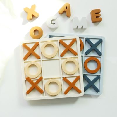 Zakres wiekowy 1-4 Silicone Puzzle Jigsaw Promotuje rozwój poznawczy Edukacyjny Silicone XO Puzzles Zabawki