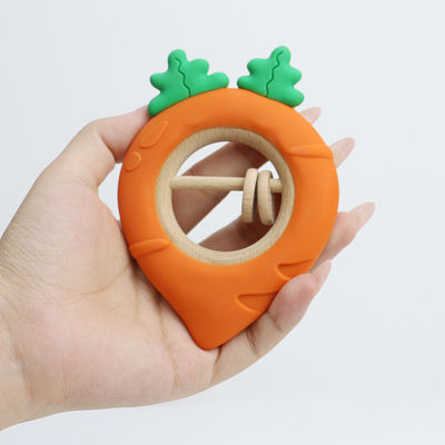 Fabryka marchew Baby Bpa Free Wholesale Silicone Baby Teething Toys Bpa Free Baby Shape Teether Idealny rozmiar dla małej dłoni