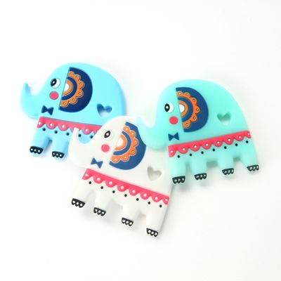 jakość  Elephant Food Grade Silicone Baby Teether BPA Free With Customize Logo fabryka