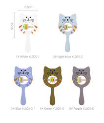 Silikonowa grzechotka Kitty Shape Food Grade dla małego dziecka