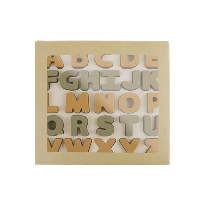Litery Alfabet Puzzle Dla Przedszkola Spożywczego Bez BPA Materiału Silikonowego