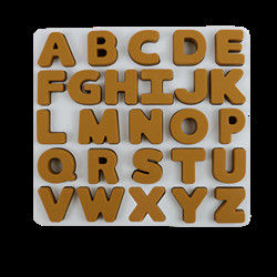 Silikonowe puzzle dla dzieci z literami w kształcie alfabetu
