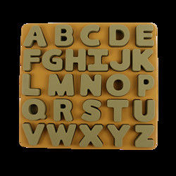 Silikonowe puzzle dla dzieci z literami w kształcie alfabetu