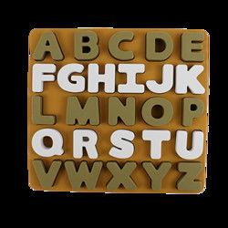 Silikonowe puzzle dla dzieci z literami w kształcie alfabetu