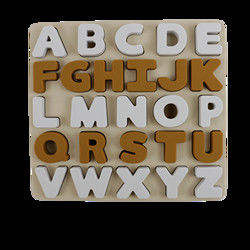 Silikonowe puzzle dla dzieci z literami w kształcie alfabetu