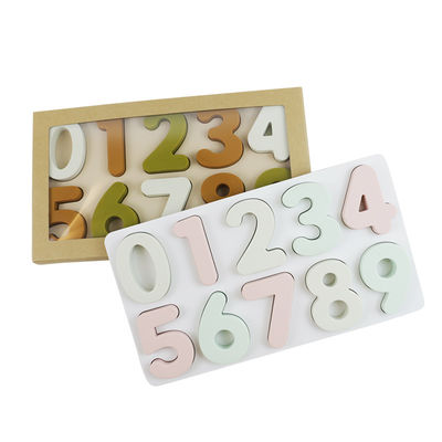 Szkolenia edukacyjne Silikonowe Puzzle, Arabia Liczba Kształt Toddler Jigsaw Puzzle