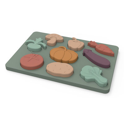 Warzywa kształt układanki Montessori Puzzle spożywcze materiał silikonowy