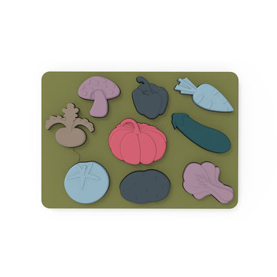 Warzywa kształt układanki Montessori Puzzle spożywcze materiał silikonowy