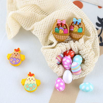 Food Grade Focal Beads Silikonowe jaja kurze Bunny Shape do tworzenia długopisów