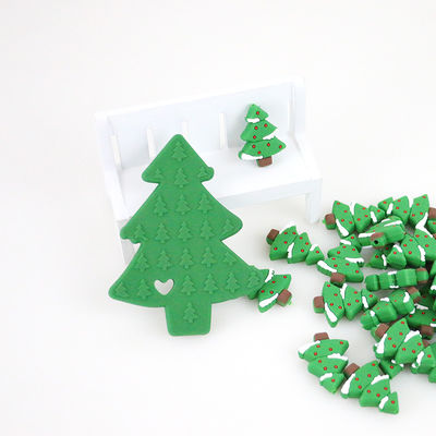 Mini Food Grade Christmas Silikonowe Koraliki Dla MAJSTERKOWICZÓW Naszyjnik Łańcuch Smoczka