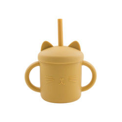 Food Grade Toddler Silikonowy kubek Ekologiczny kot Kitten Animal Style