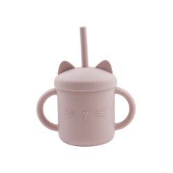 Food Grade Toddler Silikonowy kubek Ekologiczny kot Kitten Animal Style