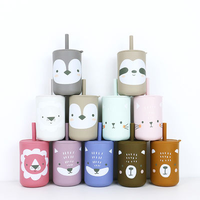 BPA Free Straw Cup Silikonowy kubek do kawy dla małych dzieci do picia