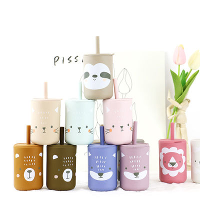 BPA Free Straw Cup Silikonowy kubek do kawy dla małych dzieci do picia