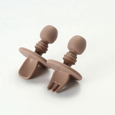 Mini Food Grade Silikonowe widelce i łyżki Bez BPA Nietoksyczne dla małego dziecka