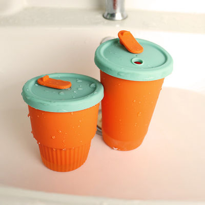 Hot Proof Przenośny silikonowy kubek dla dzieci do soku z mleka do herbaty 300 ml 350 ml