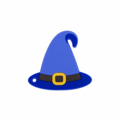 Czarownica Kapelusz Halloween Silikonowy Gryzak, Cukierkowa Kukurydza Halloween Ząbkowanie Zabawki