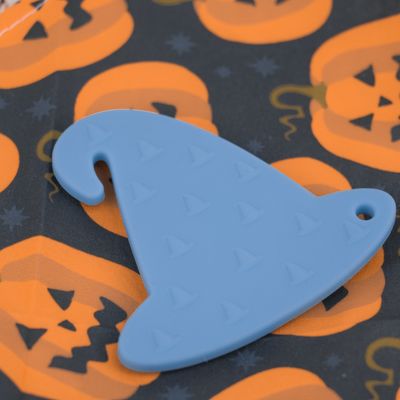 Halloween Witches Hat Silikonowy gryzak dla niemowląt Kolorowy do kojącego bólu ząbkowania