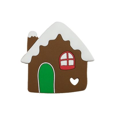 Świąteczny Gingerbread Man Miękki silikonowy gryzak Kolorowy na ząbkowanie dziecka