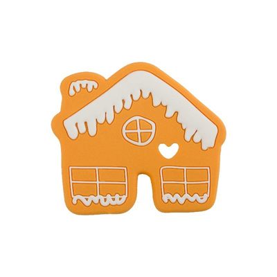 Świąteczny Gingerbread Man Miękki silikonowy gryzak Kolorowy na ząbkowanie dziecka