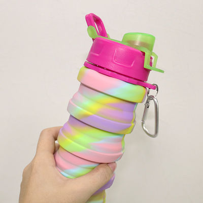 500 ml Ekologiczna silikonowa butelka na wodę do picia w podróży sportowej