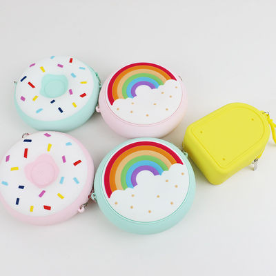 Mini Silikonowa Torba Na Ramię Donut Wodoodporna Kolorowa Wielofunkcyjna