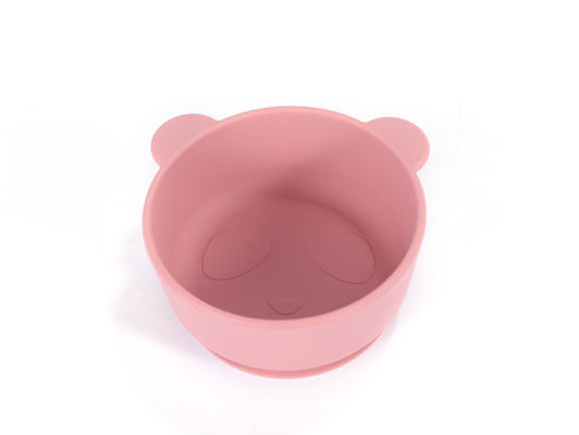 Słodki kreskówka Desing Bear Panda kształt Baby silikonowy miska karmienia bez smaku z personalizuj logo