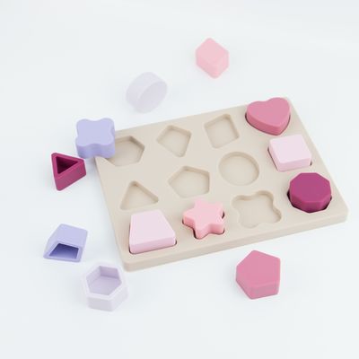 Geometryczny kształt Puzzle silikonowe BPA Free Eco Friendly For Kids Education