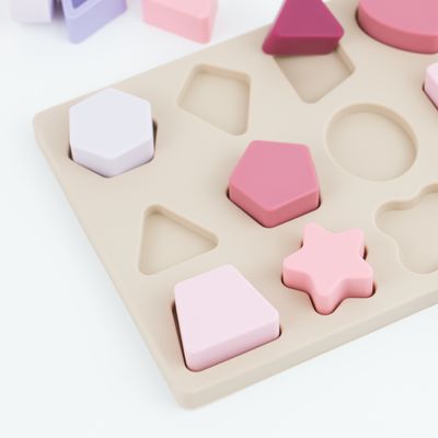 Geometryczny kształt Puzzle silikonowe BPA Free Eco Friendly For Kids Education