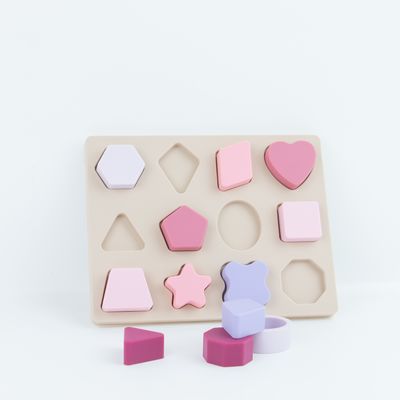 Geometryczny kształt Puzzle silikonowe BPA Free Eco Friendly For Kids Education