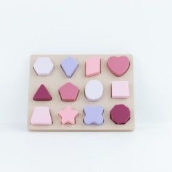 Geometryczny kształt Puzzle silikonowe BPA Free Eco Friendly For Kids Education