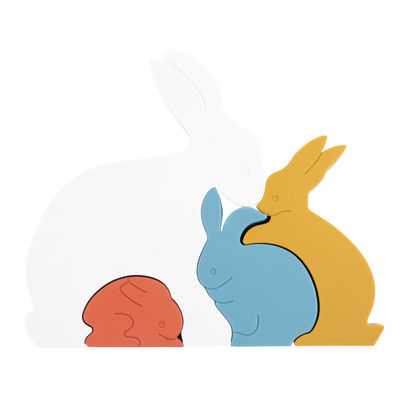 Bunny Rabbit Silikonowe puzzle dla malucha Ekologiczne dla dziecka