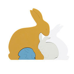 Bunny Rabbit Silikonowe puzzle dla malucha Ekologiczne dla dziecka