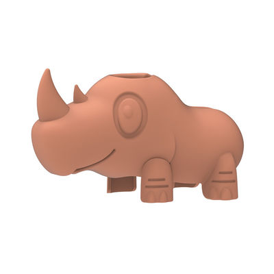 Kolory Pantone Wanna Wylewka Wody Pokrywa BPA Free Cartoon Cute Rhino Shape