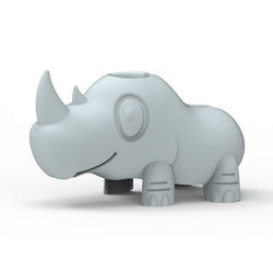 Kolory Pantone Wanna Wylewka Wody Pokrywa BPA Free Cartoon Cute Rhino Shape