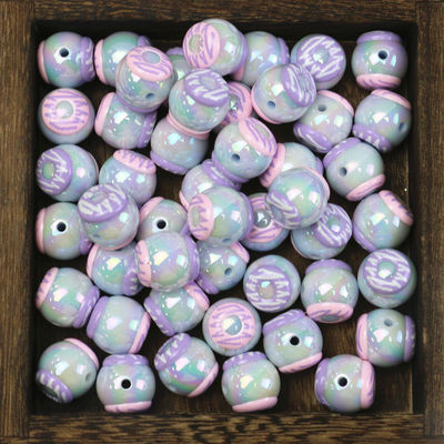 Chunky Gumball Różowy Kolor Luzem Bubblegum Koraliki Akrylowe Luźne Koraliki Do Biżuterii