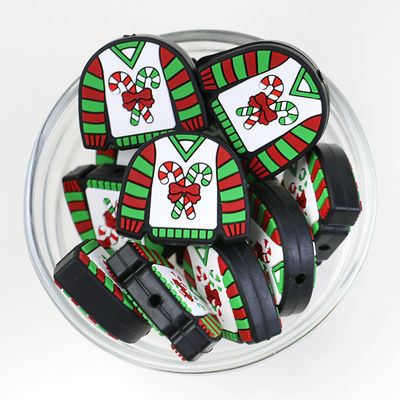 Niestandardowe świąteczne silikonowe kolczyki ogniskowe