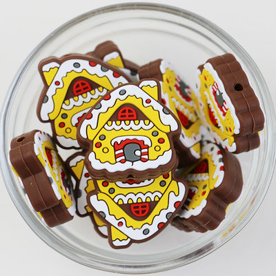 Niestandardowe świąteczne silikonowe kolczyki ogniskowe