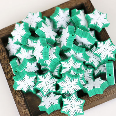 Niestandardowe świąteczne silikonowe kolczyki ogniskowe