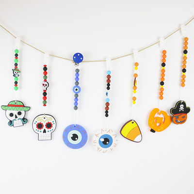Miękkie i elastyczne silikonowe gryzaki dla dzieci w wieku 0-36 miesięcy Baby DIY silikonowe breloki do gryzaków na halloween