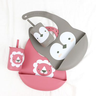 OEM Baby Feeding Bib - One Piece In A Polybag dla niemowląt i niemowląt karmiących silikonowym bibu