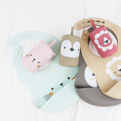 OEM Baby Feeding Bib - One Piece In A Polybag dla niemowląt i niemowląt karmiących silikonowym bibu