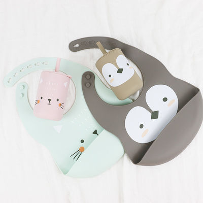 OEM Baby Feeding Bib - One Piece In A Polybag dla niemowląt i niemowląt karmiących silikonowym bibu