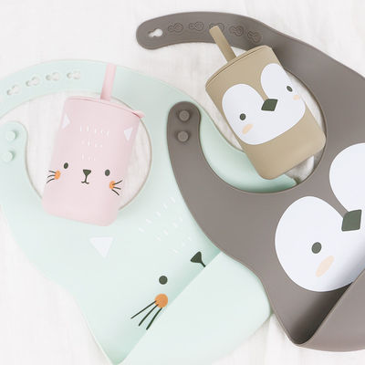 OEM Baby Feeding Bib - One Piece In A Polybag dla niemowląt i niemowląt karmiących silikonowym bibu