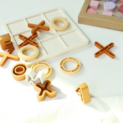 Zakres wiekowy 1-4 Silicone Puzzle Jigsaw Promotuje rozwój poznawczy Edukacyjny Silicone XO Puzzles Zabawki