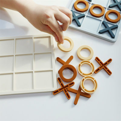 Sprzedaż hurtowa Całkowity silikon XO Puzzles Custom Logo Brand Baby Edukacyjny silikon Puzzle Toys