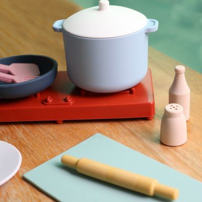Fabryka Nowo przybyły udawać zestaw zabawek Kuchnia zabawki Montessori Edukacja Silica Gel Kuchnia silikonowa zabawka