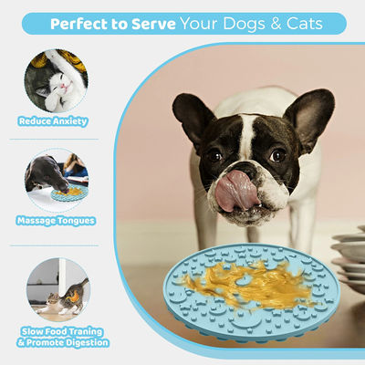 Niestandardowy nowy design labiryntu do zewnątrz Zabawne psy Żywność lizanie Puzzle Bowl Silicone BPA wolne Pet Slow Feeder Pies Bowl Plate